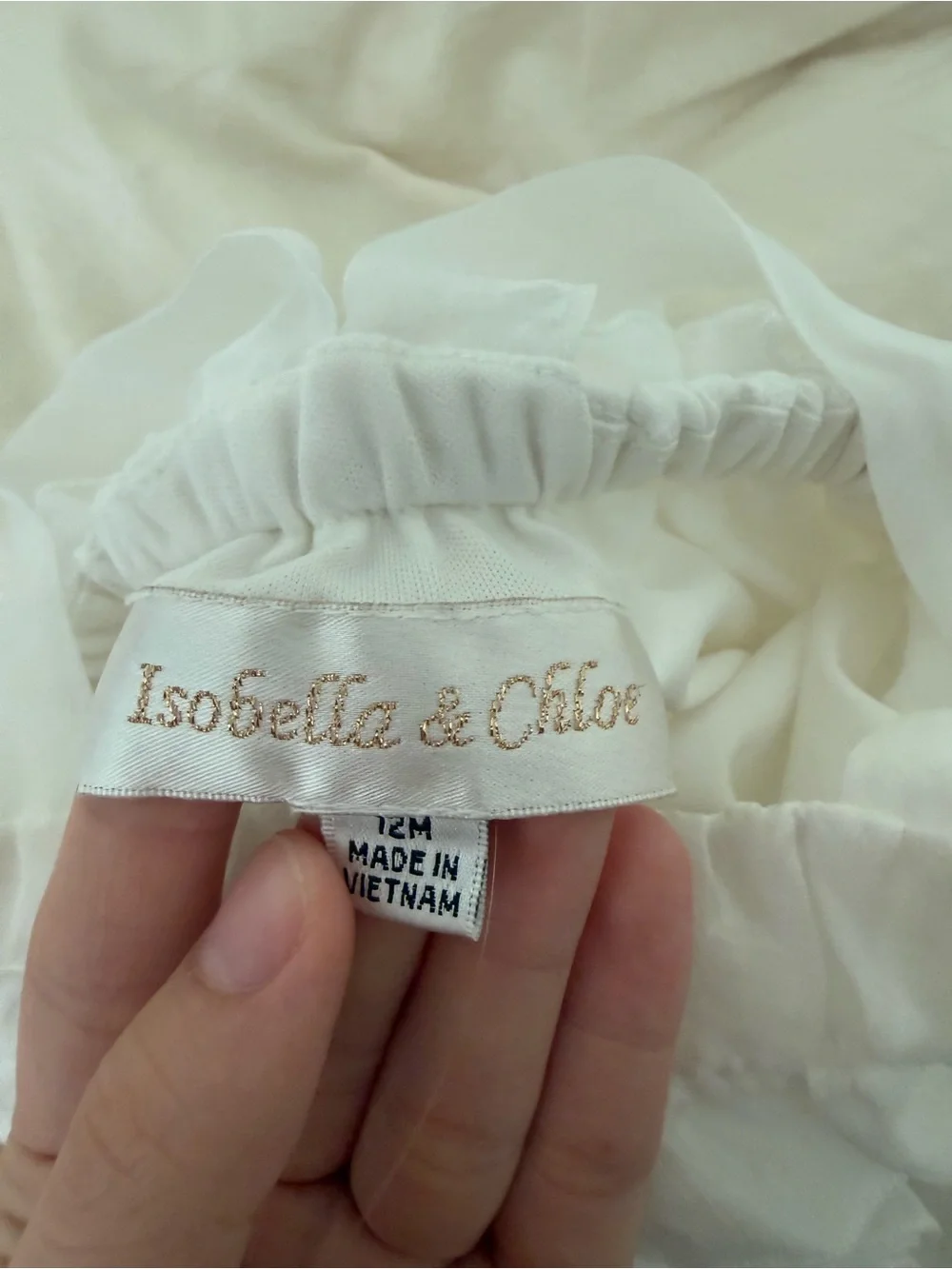 Isobella & Chloe White Ruffle Tiered Girls Dress
